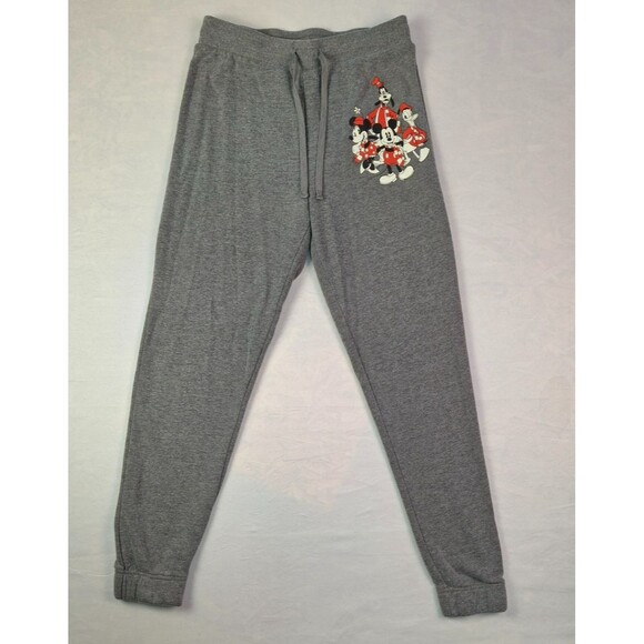 Disney Mickey and Friends Jogger Sweatpants Women’s Small Gray - Picture 1 of 8